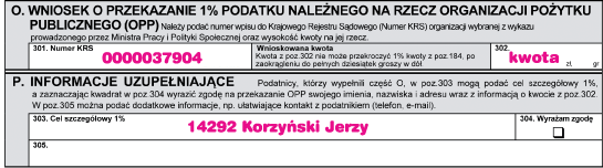 Przekaż 1% podatku
